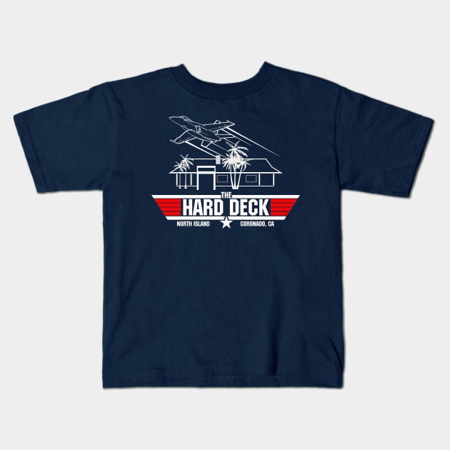 The Hard Deck Beach Bar Kids T-Shirt by SKIDVOODOO